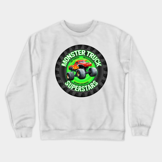 Truck Tire of Monster Crewneck Sweatshirt by rickyrickbob
